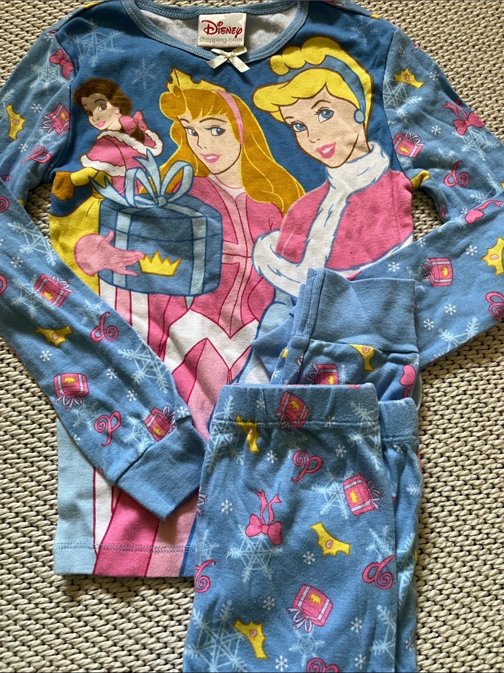 Pajamas Disney Princesses girls new size 6 cotton - Picture 2 of 2